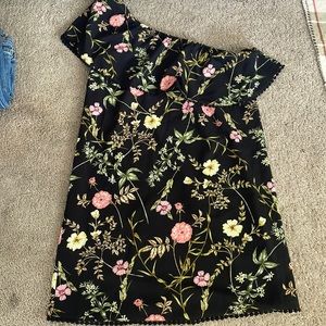 Floral One Shoulder Dress